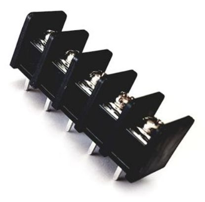 Picture of CONNECTOR STRIP PCB 5W P=10MM BLACK OFFSET