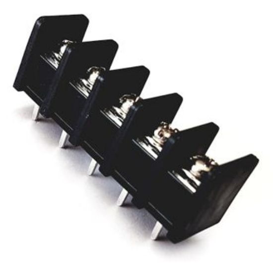 Picture of CONNECTOR STRIP PCB 5W P=10MM BLACK OFFSET