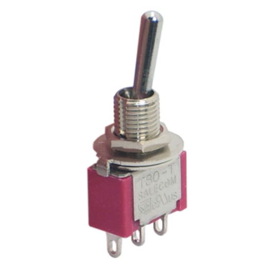 Picture of MINI TOGGLE SWITCH SPDT ON-ON SOLDER TAGS