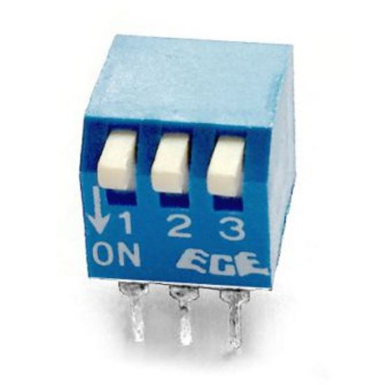 Picture of DIP PIANO SWITCH 3-POLE PCB