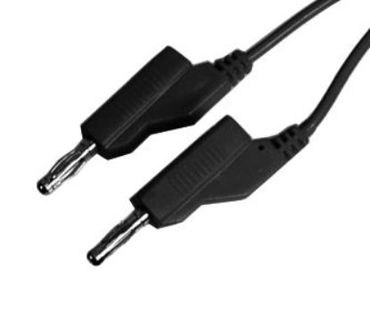 Picture of LEAD BANANA PLUG 4MM 1-M BLACK