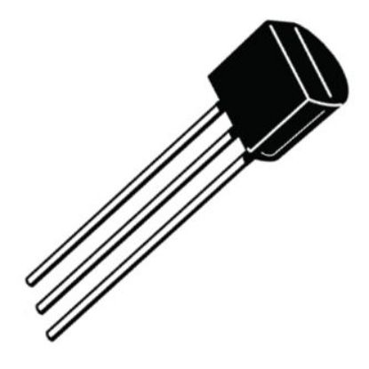 Picture of NPN TRANSISTOR TO92 EBC 60V 0.2A