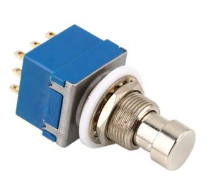 Picture of PUSH BUTTON GUITAR FOOT SWITCH TPDT ON-ON