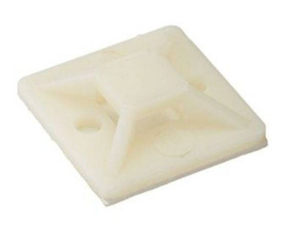 Picture of CABLE TIE ADHESIVE MOUNT 20x20MM WHITE - DEBULK
