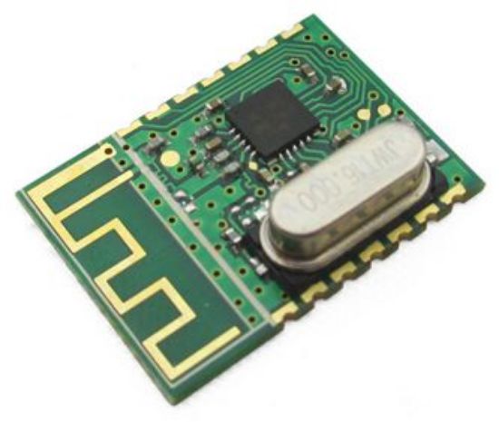 Picture of SMD wireless transceiver module 2.4GHz