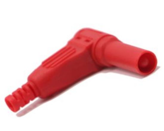 Picture of BANANA PLUG 4MM RIGHT ANGLE RED