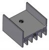 Picture of HEATSINK TO218 / TO220 23x16x25 BLACK
