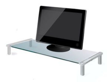 Picture of MINI GLASS STAND / TABLE HUB 53x24x9cm WHITE