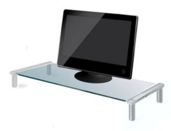 Picture of MINI GLASS STAND / TABLE HUB 53x24x9cm WHITE