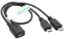 Picture of MICRO-USB Y / SPLITTER CABLE BLACK 300mm
