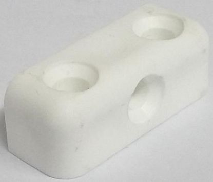 Picture of SHELF MOUNTING BRACKET PLASTIC BLOCK 3HOLES