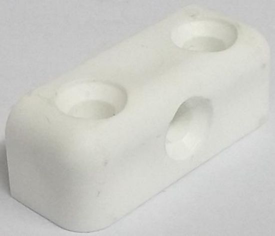 Picture of SHELF MOUNTING BRACKET PLASTIC BLOCK 3HOLES