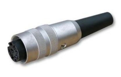 Picture of SOCKET CIRC 8W STR MET SLV