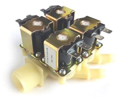 Picture of 3/4inch 12VDC 4xSOLENOID VALVES. 12-10mm