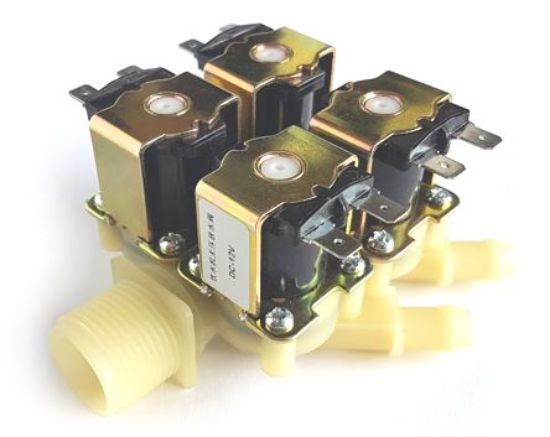 Picture of 3/4inch 12VDC 4xSOLENOID VALVES. 12-10mm