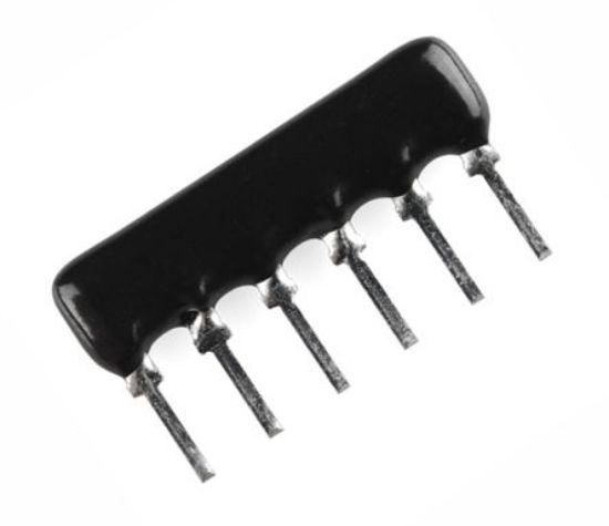 Picture of NETWORK RESISTOR SIL 06-PIN 5-RES 10K