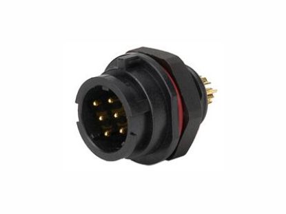 Picture of PANEL MOUNT PLUG / MALE 6P IP67 BAYONET