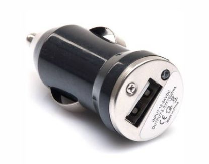 Picture of ADAPTOR CHARGER AUTO PLUG-USB SOCKET 1A 5V