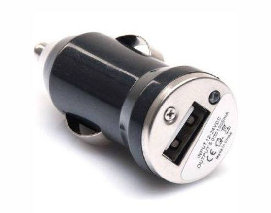 Picture of ADAPTOR CHARGER AUTO PLUG-USB SOCKET 1A 5V