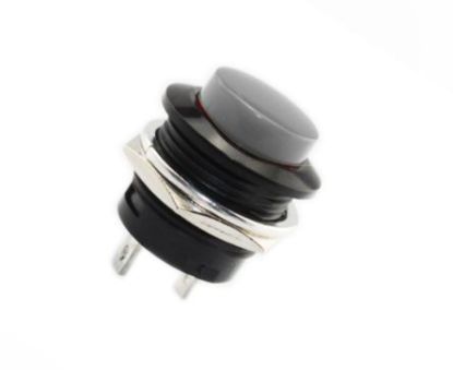 Picture of PUSH BUTTON BLACK NO 19mm 3-6A