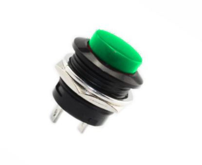 Picture of PUSH BUTTON GREEN NO 19mm 3-6A
