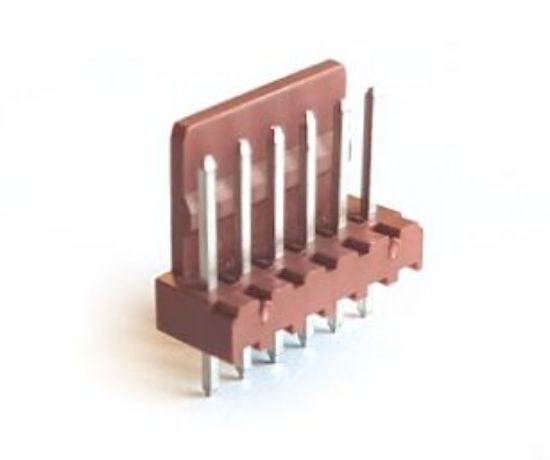 Picture of HEADER SIL STRAIGHT 6W F/L 2.54mm BROWN
