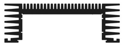 Picture of HEATSINK LINEAR 39663 450mm BLACK
