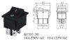 Picture of ROCKER SWITCH DPST BLACK 16A 250V 31x25mm