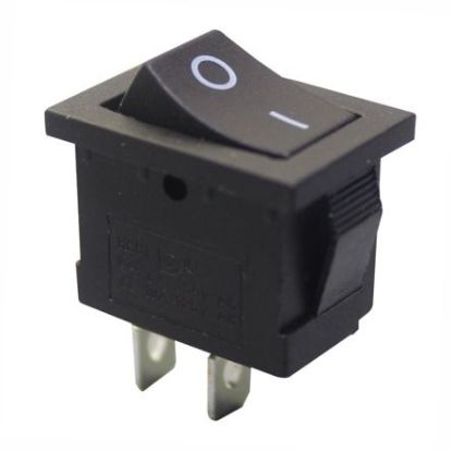 Picture of MICRO ROCKER SWITCH SPST ON-OFF 3A 250VAC 15x10x17mm - DEBULK