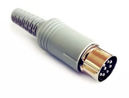 Picture of PLUG DIN STRAIGHT 8P 315D W/SLEEVE
