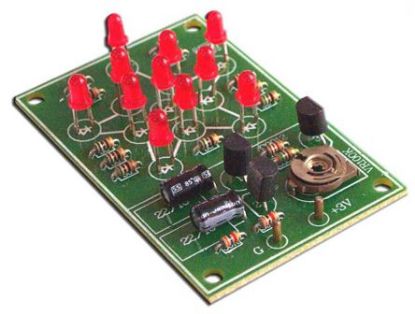 Picture of STAR FLASHER WITH 11 LED KIT 3VDC 26x56x15mm