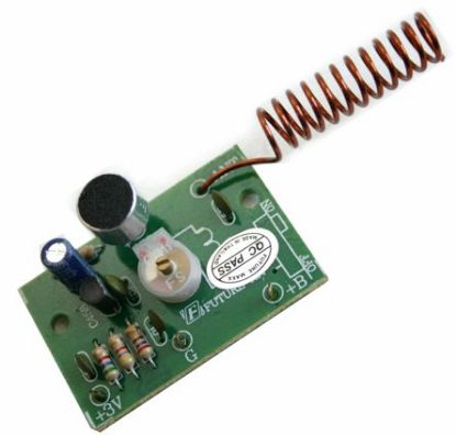 Picture of FM WIRELESS MIC 1-STATE 3VDC KIT 42x27x15mm