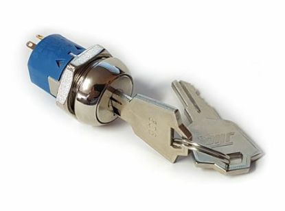 Picture of SWITCH KEYLOCK LARGE SPDT 2POS 2KEY PULL NO=606