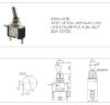 Picture of TOGGLE SWITCH SPST ILUMINATED GR 12V LED 20A