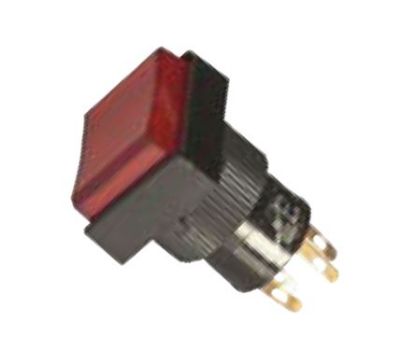 Picture of PUSH BUTTON SQR ILLUMINATED RED LATCH 12V