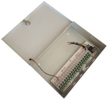 Picture of CCTV 16WAY DISTRIBUTION BOX - OPTIONAL PSU LOCKABLE 1-KEY HOLE