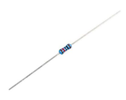 Picture of RESISTOR 1/2W ROUND M/F 1% 1/4W BODY 10E
