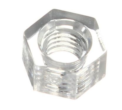 Picture of M3 NUT IN PLASTIC / ACRYLIC CLEAR