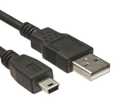 Picture of LEAD USB A-PLUG to MINI B-PLUG 3M BLACK