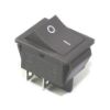 Picture of ROCKER SWITCH DPST BLACK 16A 250V 31x25mm