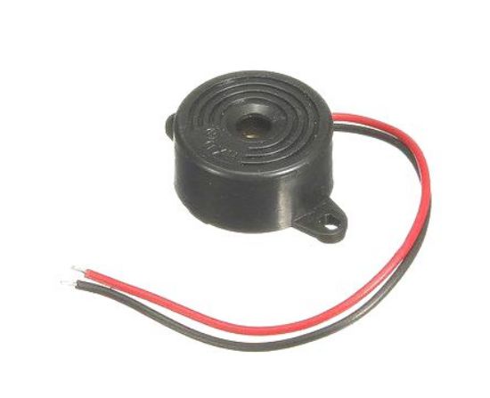 Picture of BUZZER 3-24DC D=23mm LEADS BLACK 85dB P/MNT - DEBULK