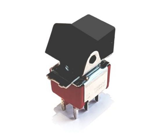 Picture of ROCKER SWITCH MINI DPDT ON-OFF-ON PCB