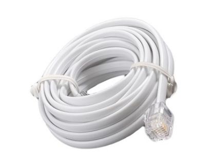 Picture of MODULAR LEAD / CABLE RJ09-RJ09 2M WHITE