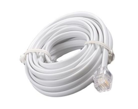 Picture of MODULAR LEAD / CABLE RJ09-RJ09 2M WHITE