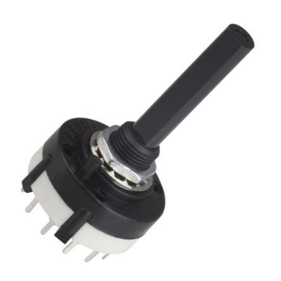 Picture of ROTARY SWITCH 3POL 4POS 30° BBM  PCB PINS