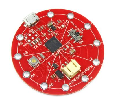 Picture of WEARABLE LILYPad MEGA32U4 DEVELOPMENT BOARD