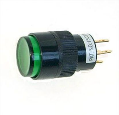 Picture of PUSH BUTTON ROUND ILLUMINATED GR N.0. 12V
