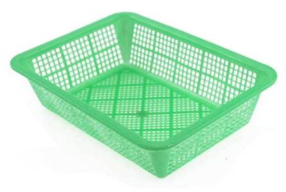 Picture of PREPARATION PLASTIC BASKET 240x324x75 GREEN