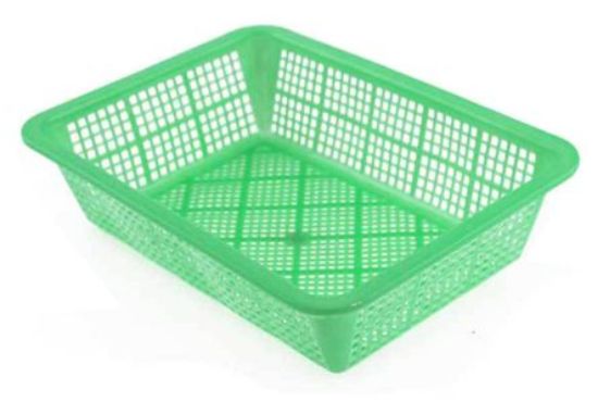 Picture of PREPARATION PLASTIC BASKET 240x324x75 GREEN