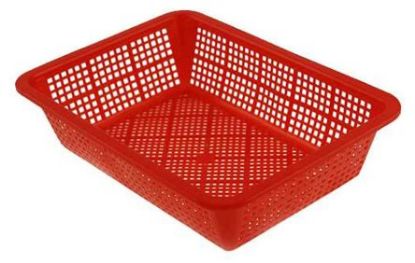 Picture of PREPARATION PLASTIC BASKET 305x410x91 RED